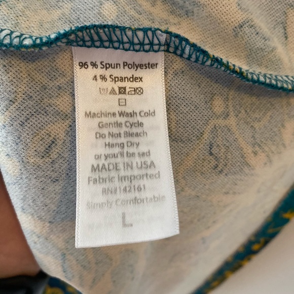 3/$25 ♻️ Lularoe butterfly/floral Skirt Large 💛 - Picture 3 of 5